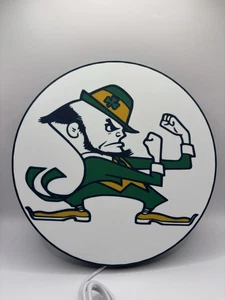 Fighting Irish Round - Light Up LED Sign - Notre Dame University Fighting Irish - Picture 1 of 6