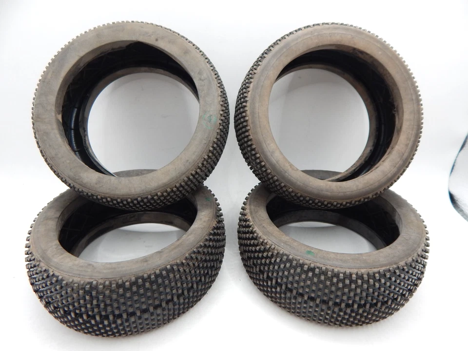 AKA 1/8 Scale RC Off Road Buggy Tires Med Grip Iron Green Compound (Set of 4) - Image 1 of 3