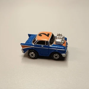 Micro Machines 1992 TURBO WHEELS HOT ROD #2 Blue Car w NORMAL CHASSIS Rare - Picture 1 of 7