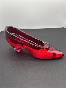 Scarpa in vetro rosso - Foto 1 di 5