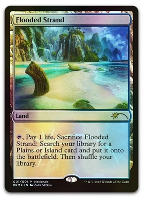Flooded Strand #1 (Foil) (NM) Unique and Miscellaneous Promos UMP Magic MTG - Image 1 of 2