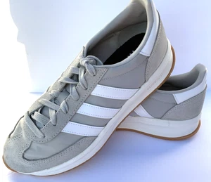 ADIDAS RUN 70S 2.0 WOMENS SIZE 7.5 CLOUD WHITE/GREY TWO CLOUDFOAM COMFORT SNEAKS - Picture 1 of 11