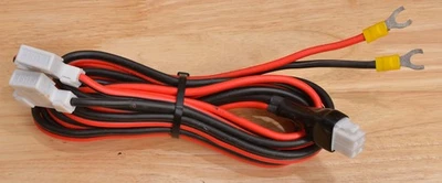 GENUINE ICOM 4 PIN 13.8V 12V DC 9’ DOUBLE FUSE POWER CORD IC-718 IC-7000 IC-7100 - Image 1 of 3