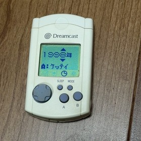 Official OEM SEGA Dreamcast White Visual Memory Unit VMU HKT-7000 Japan Import
