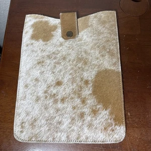 Funda de cuero para tableta iPad Kindle funda forrada 8,5 x 11" hecha en Oklahoma - Imagen 1 de 11