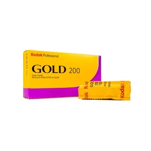 Kodak Gold 200 120 5er Rollfilm Mittelformat Colorfilm Farbfilm 5er Pack - Picture 1 of 2