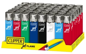 4 Pack Clipper Lighter Jet Flame Lighters - Assorted Colors - NEW - Picture 1 of 3
