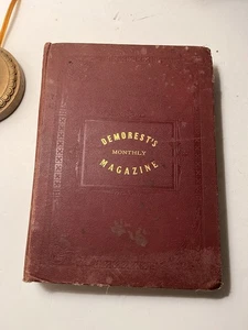 Demorest's Monthly Magazine 1883-1884 Hardcover Ex-Library Victorian Fasion - Bild 1 von 12
