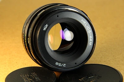 Lente soviética anamórfica Helios 44M 2/58 lente cine mod montura M42 Foto 1 de 4