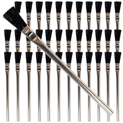 Grado profesional - Cepillos ácidos - 36 unidades 3/8 pulgadas cepillos de flujo ácido para cabello de jabalí Foto 1 de 4