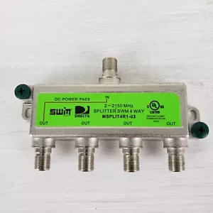 DirecTV 4-Way Splitter SWM MSPLIT4R1-03 2-2150MHz - Picture 1 of 3