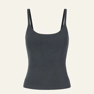 48OGL.- Soft Brushed Rib Brami Top - Charcoal Size Large - Picture 1 of 2