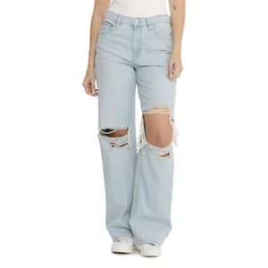 Pantalones de mezclilla holgados de tiro alto Free People Tinsley para mujer (talla 29) Ripper - We the Free - Imagen 1 de 5