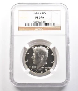 1969-S Kennedy Half Dollar PF69* STAR NGC *0799 - Picture 1 of 3