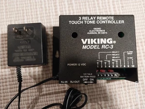 Viking RC-3 3 relay remote touch tone controller - Zdjęcie 1 z 5