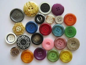 6 10 20 50 Lovely Buttons Sewing Craft Clothing Accessories Assorted 17mm-25mm - Picture 1 of 17