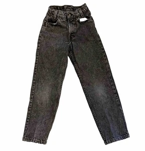 Vintage Levi's 550 Black Tab Jeans Size 9 Slim Boy Distressed USA Made Faded - Picture 1 of 9