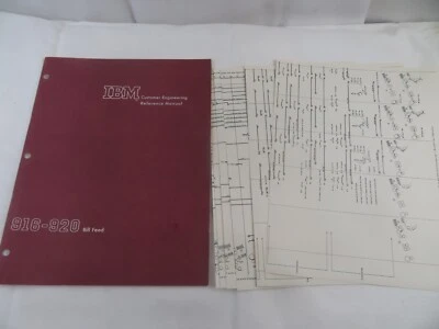 1960 VTG IBM Customer Engineering Reference Manual 916-920 Bill Feed - Image 1 of 4