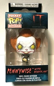 Funko Pop Pocket Pop Keychain IT Chapter Two: Pennywise with Beaver Hat NWT - Picture 1 of 5