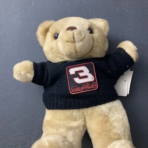 Dale Earnhardt Plush Bear Year 2000 With Black Sweater With NASCAR Tags Hallmark - Picture 1 of 18