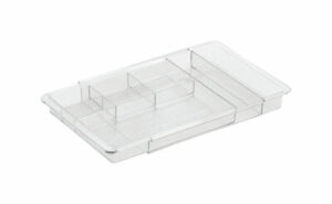 InterDesign  Expandable  Drawer Organizer  1.25 in. H x 7.75 in. W x 11.25 in. D