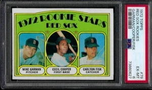 PSA 6 - 1972 Topps #79 Carlton Fisk RC Boston Red Sox ROOKIE STARS HOF - Foto 1 di 4