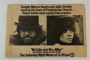 1979 KGO TV-Spot ~ Film McCABE UND MRS MILLER Warren Beatty, Julie Christie - Bild 1 von 1