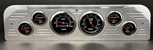 1961 GMC 6 Gauge Dash Panel Insert Mechanical Black - Foto 1 di 9