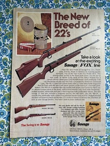 Pubblicità stampa vintage 1981 Savage & Fox anni 22 modello FB-1 982-DL - Foto 1 di 7