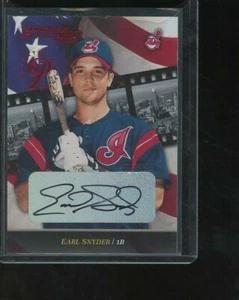 2002 Donruss Studio Private Signings Auto 64 /250 Earl Snyder #180 Rookie Auto - Picture 1 of 2