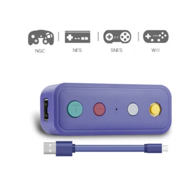 Wireless Remote Adapter Converter With USB Cable For Switch to NGC WII NES SNES - Image 1 of 4