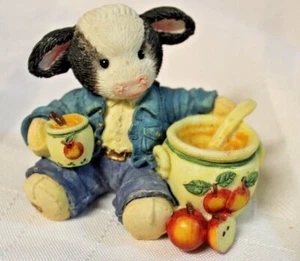 Vntg Marys Moo Moos Resin 1995 Cow Figurine "Sweet, Warm and Wonderful" #142032 - Bild 1 von 4