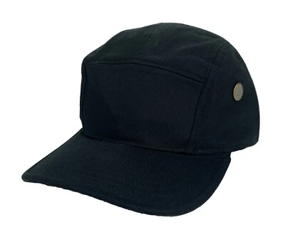 Cadet Style Cool Vent Leather Strap Adjustable Black Hat - Image 1 of 4