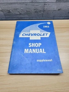 VINTAGE 1963 CHEVROLET SHOP MANUAL SUPPLEMENT - Picture 1 of 6