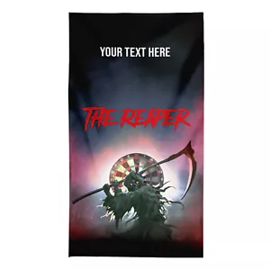 Personalised Reaper - Darts Design - Beach Towel - 150cm x 75cm - Picture 1 of 5