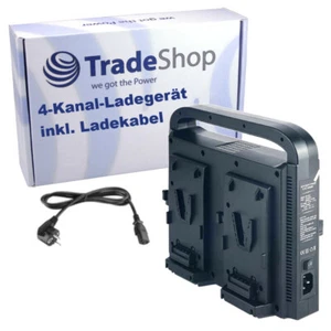 Chargeur Li-Ion 4 canaux monture V pour Sony BP-FL75 BP-FLX75 BP-L40A BP-95W - Photo 1/4