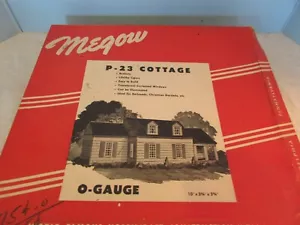 Megow Vintage O GAUGE P-23 cottage 40s Cardboard House TRAIN LANDSCAPE miniature - Picture 1 of 6