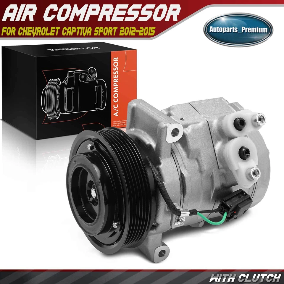 Nuevo compresor de aire acondicionado con embrague para Chevrolet Captiva Sport 2012 2013-2015 2,4 L Foto 1 de 4