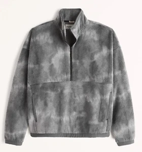Nueva Sudadera Abercrombie Sherpa Cuarto Cremallera Suave y Cómoda Talla Mediana - Imagen 1 de 1