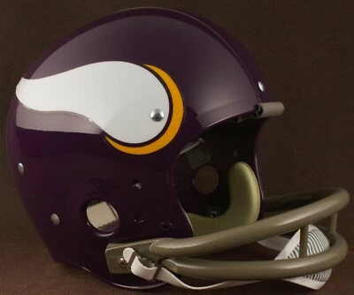Casco de fútbol americano con suspensión Minnesota Vikings 1961-1979 NFL Riddell TK Foto 1 de 2
