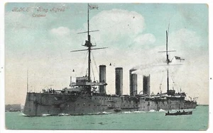 Navy Ship H.M.S. King Alfred Cruiser Stephen Cribb Photo Unused - Picture 1 of 2