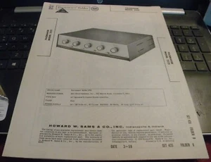 PACEMAKER 5 CHANNEL STEREO AMPLIFIER MODEL: 2221 (SAMS PHOTOFACT 435-8) - Picture 1 of 1