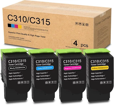 C310 / C315 High Capacity Toner Cartridge Set (4-Pack, BK/C/M/Y) - Image 1 of 4