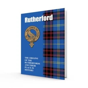 Lang Syne Scottish Clan Crest Tartan Information History Fact Book - Rutherford - Picture 1 of 1