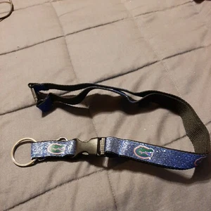 FLORIDA GATORS GLITTER TEAM COLOR 21"x 3/4" Lanyard w/ Detachable Buckle - Picture 1 of 6