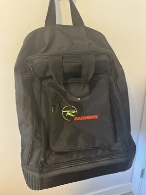 Rossignol Bota de Esquí Bota de Tabla de Nieve Grande Mochila Rodante/Bolsa de Lona Negra Foto 1 de 4