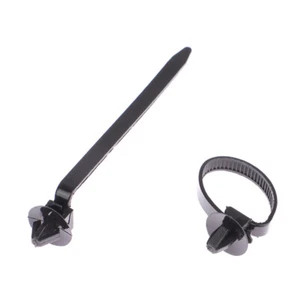 10Pcs Car Nylon Tie Wrap Cable Fixed Fasteners Clips Cable Fastening Zip Strap - Picture 1 of 12