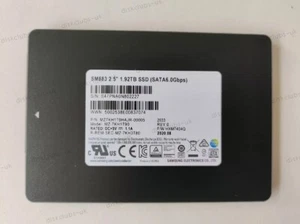 Samsung SM883 1.92TB SSD 2.5'' SATA 6.0Gbps MZ-7KH1T90 MZ7KH1T9HAJR-00AHW - Afbeelding 1 van 1
