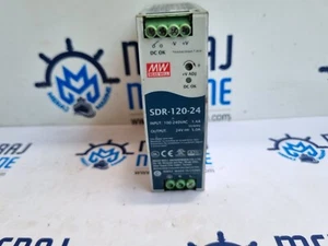 MEAN WELL SDR-120-24 Power Supply IN 100-240vac 1.4a Out 24v 5.0a - Bild 1 von 11