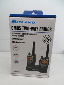 MIDLAND - GXT1000VP4 - GMRS TWO-WAY RADIOS 22 CHANNELS + 28 PRIVACY CHANNELS ** - Zdjęcie 1 z 7